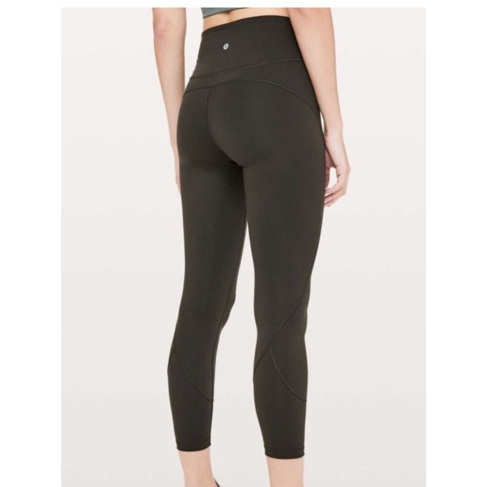 Lululemon Olive Green 7/8 Everlux 25” Tights - Picture 5 of 8